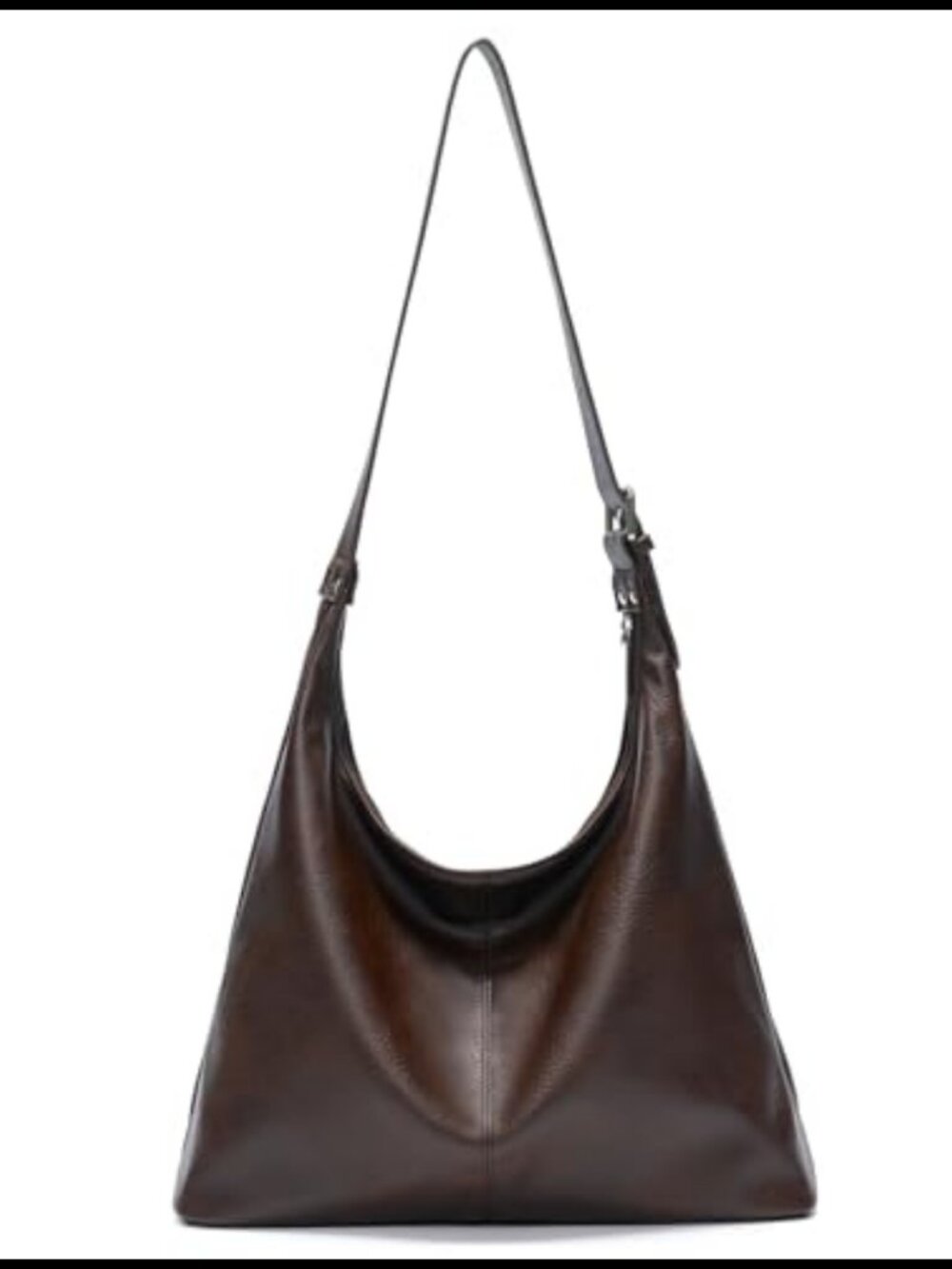 Vegan Leather Hobo Bag Large Slouchy Shoulder Purse Work